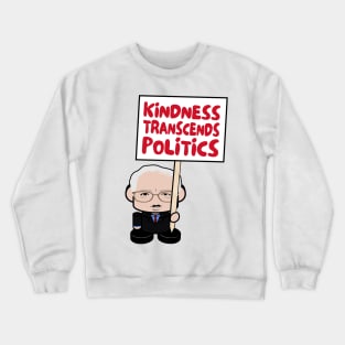 Mr. Berniebot POLTICO'BOT Toy Robot (Kindness Transcends Politics) Crewneck Sweatshirt